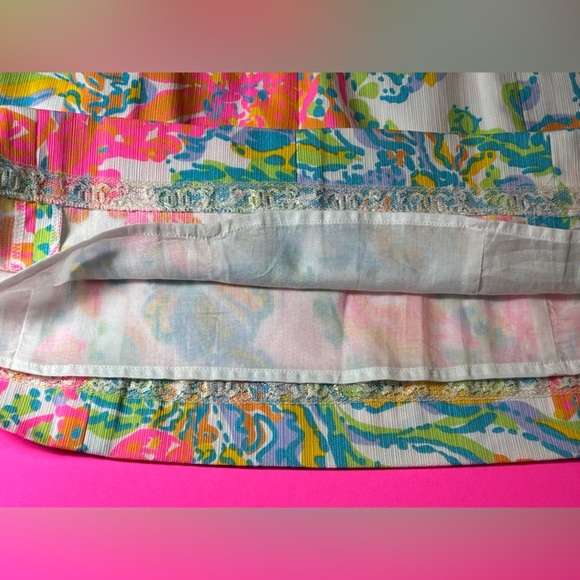 Lilly Pulitzer Kennedy Shift Resort White Casa Marina Halter Dress Size 4 - Picture 13 of 14